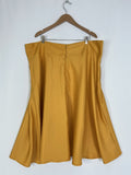 Unique Vintage Size 22W Mustard Yellow Skirt NWT