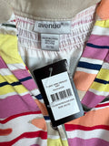 Avenue Size 30/32 Multi-Color Watercolor Stripes Sleeveless Shirt NWT