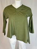 Stella Milani Size 14 Olive Green Shirt