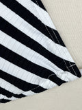 Swimsuits for All x Ashley Graham Size 20 Black & White Stripe Swimsuit NWT