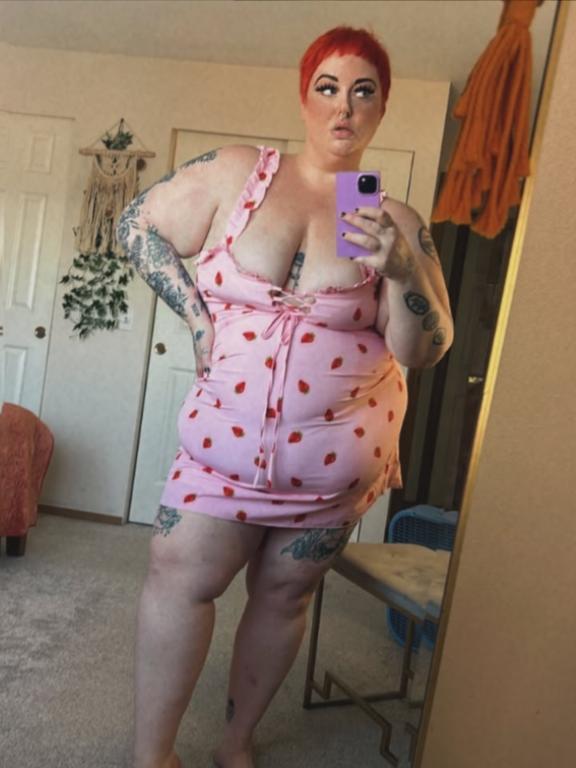 Shein Size 3X Pink & Red Strawberry Mini Dress