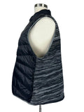 Avenue Size 26/28 Black & Gray Puffer Vest NWT