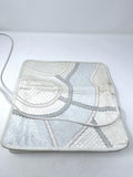 Vintage Carlos Falchi Cream & Gray Snakeskin Purse
