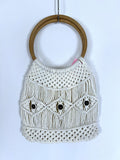 Vintage Ivory Crochet Small Arm Purse