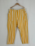 Big Bud Press Size 2XL Yellow & White Stripe Work Pants