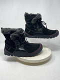 Earth Size 10 Black & Gray Suede Faux Fur Boots