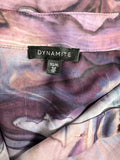 Dynamite Size XL (16/18) Purple Marbled Shirt