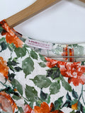 Loud Bodies Size 3X Green & Orange Floral Dress