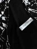 Matti Mamane Size 14/16 Black & White Abstract Dress