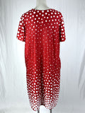 Vintage Size 18 Red & White Polka Dot Dress