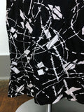 Matti Mamane Size 14/16 Black & White Abstract Dress