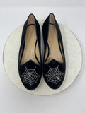 Charlotte Olympia Size 9/9.5 (39.5) Black & Clear Spiderweb Loafers