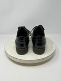 Josef Seibel Size 8/8.5 (39) Black Crinkle Patent Oxfords