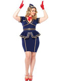 Leg Avenue Size 1X/2X Navy & Gold Costume