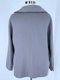 Lafayette 148 NY Size 24 Gray & Lavender Leather Piping Jacket