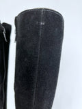 La Canadienne Size 8 Black Suede Buttons Boots