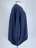 Banana Blue Size Open (M) Blue Speckled Oversized Sweater