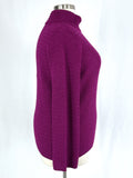 Beyond Threads Size XL (16/18) Magenta Woven Sweater NWT