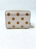 Kate Spade Ivory & Rose Gold Leather Polka Dot Wallet NWOT