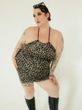 Wild Fable Size XXL Black & Beige Leopard Print Dress