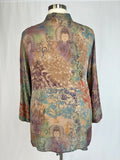 Citron Size 2X Mauve Buddha Silk Shirt