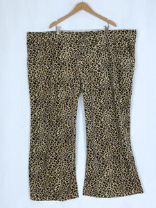 Tunnel Vision Size 4X (26/28) Brown & Black Animal Print Pants NWOT