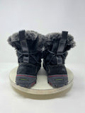 Earth Size 10 Black & Gray Suede Faux Fur Boots