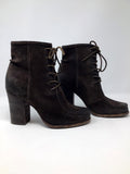 Frye Size 8.5 Brown Suede Ankle Boots