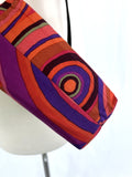 Black & Peach Multi-Color Circles Shoulder Purse