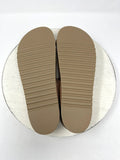 Taos Size 11/11.5 (42) Tan Braided Suede Sandals NIB