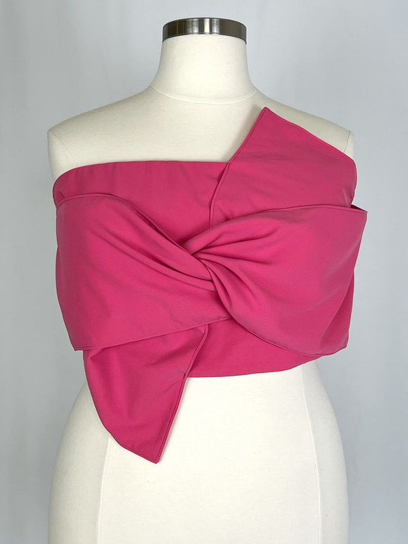 Premme Size 3 (22) Pink Twist Crop Top