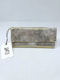 Hobo Int'l Gold Leather Metallic Tri-fold Wallet NWT