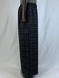 Sotela Size 7 (22) Black & Charcoal Plaid Trousers