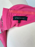 Premme Size 3 (22) Pink Twist Crop Top