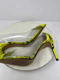 Vince Camuto Size 8 Neon Yellow Python Heels