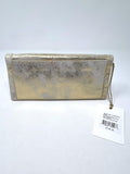 Hobo Int'l Gold Leather Metallic Tri-fold Wallet NWT