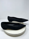 Good American Size 13 Black Suede Flats