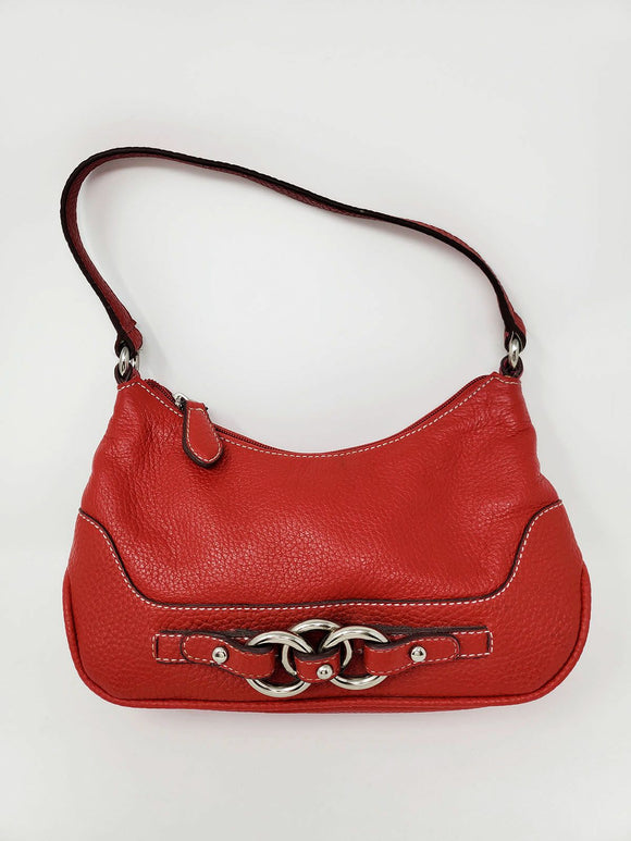 Wilson's Leathers Red Leather Mini Shoulder Purse