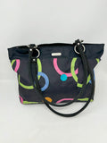 Baggallini Black Multi-Color Tote