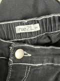 rue + Size 3X (18W/20W) Black Cargo Jeans