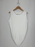 Cacique Size 26/28 White Ribbed Bodysuit NWT