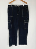 rue + Size 3X (18W/20W) Black Cargo Jeans