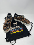 Goats Shoe Size 9 (9) Black & Brown Animal Print Sneakers