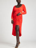 eloquii Size 22 Red Wrap Dress