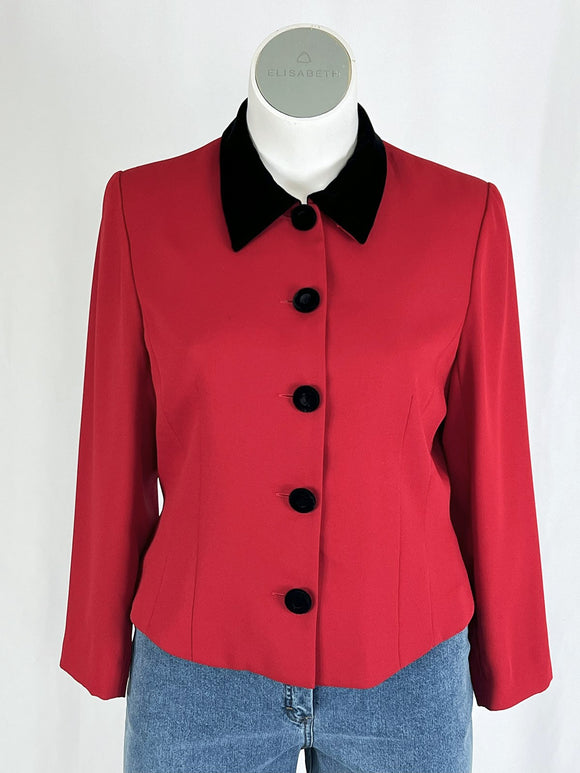 Vintage Liz Claiborne Size 16P Red & Black Jacket