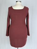 Madewell Size XXL (20/22)  Brown Ribbed Dress NWT