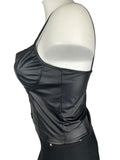 Sky Plus Size 3X (18) Black Faux Leather Bustier