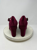 Report Size 10 Wine Velvet Mary Jane Pumps