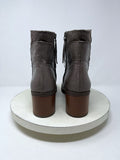 BC Footwear Size 10 Taupe & Brown Distressed Ankle Boots