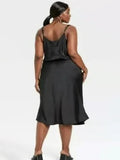 Ava & Viv Size 24W (2X) Black Slip Dress